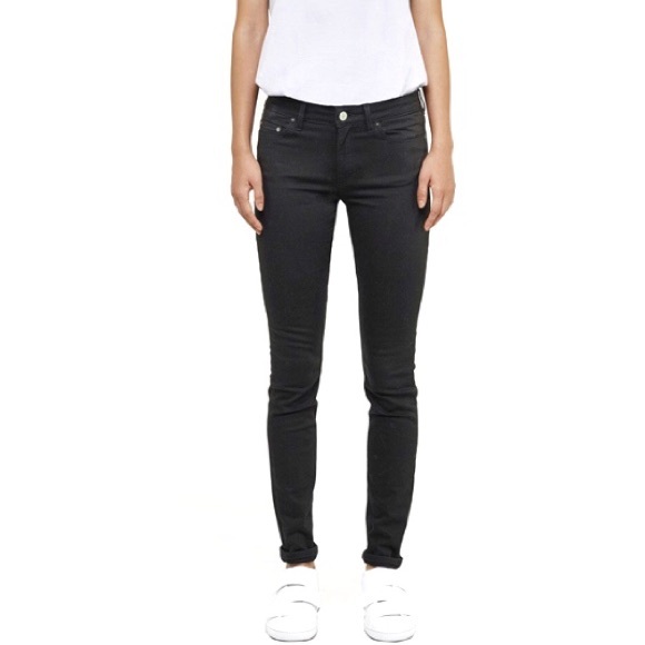 Acne Studios Skin5 mid rise faded black color slim skinny leg - Picture 1 of 6